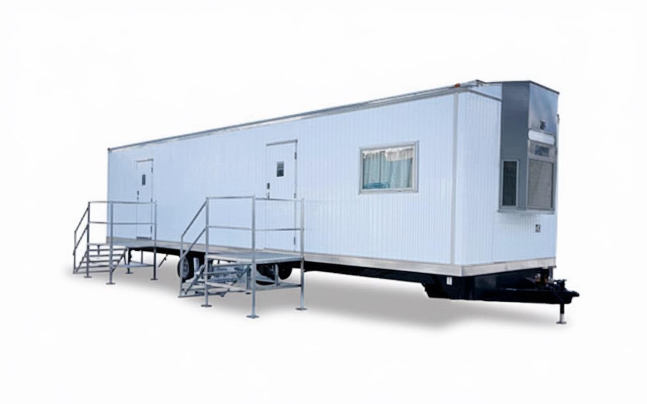 our office trailers can be equipped with various amenities, such as heating, cooling, and electrical systems